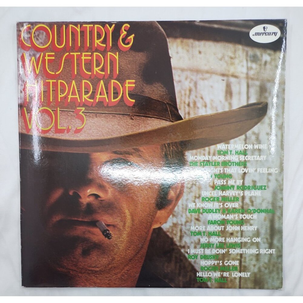 Country & Western Hit Parade Vol 3 LP 1973 Mercury 6338232 Various Artists